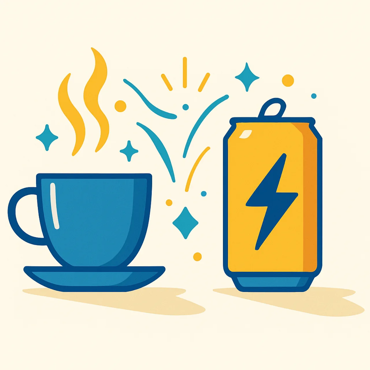 Café vs bebidas energéticas: compreender o impulso de energia