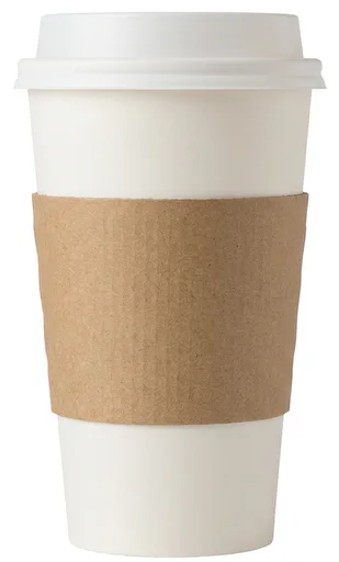 Coffee shop menu — a 473 ml serving, shown at true relative volume